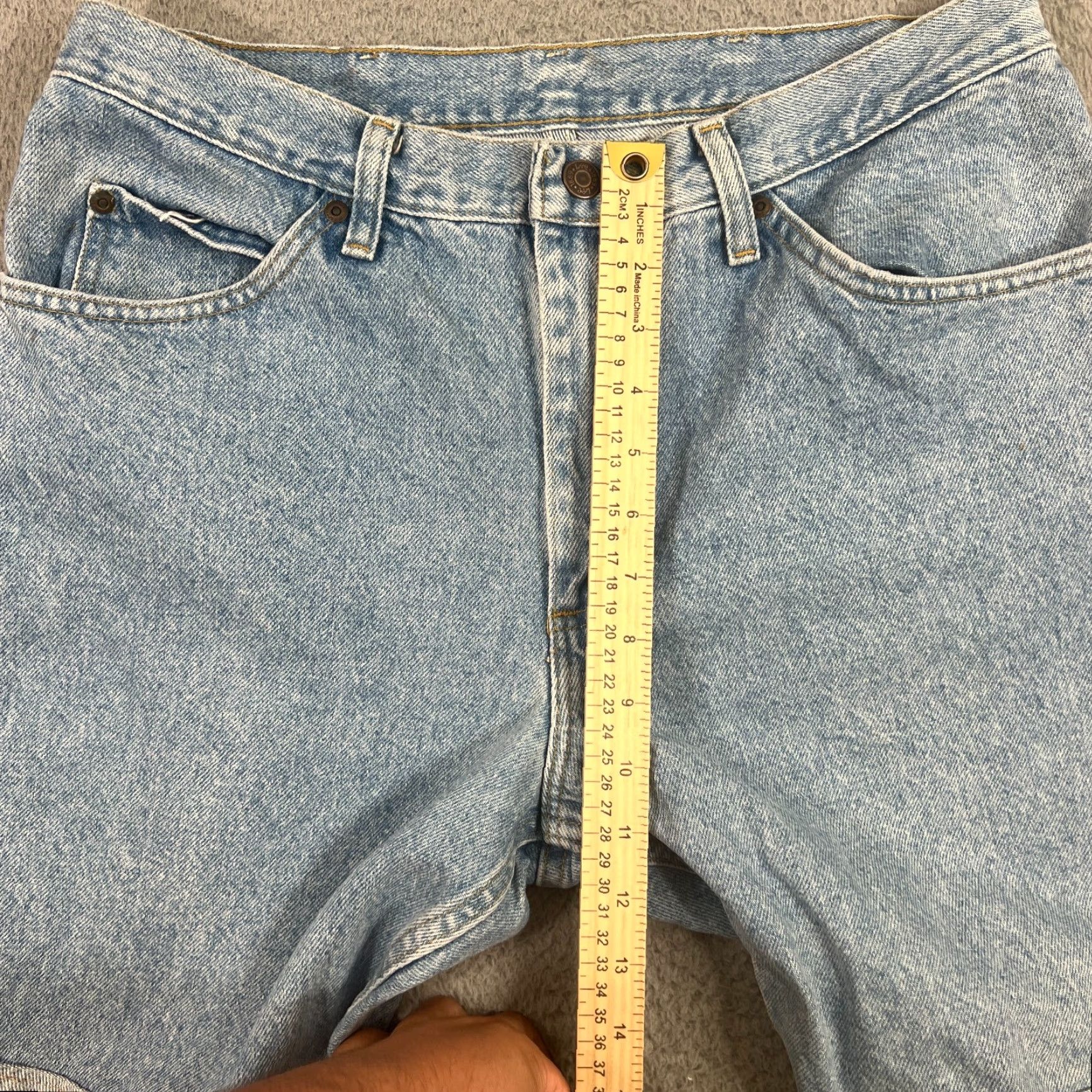 Wrangler Wrangler Bermuda Shorts Men's 34 Light Blue Denim Cut Off Jorts Grunge Outdoor USA Size US 34 / EU 50 - 3 Thumbnail