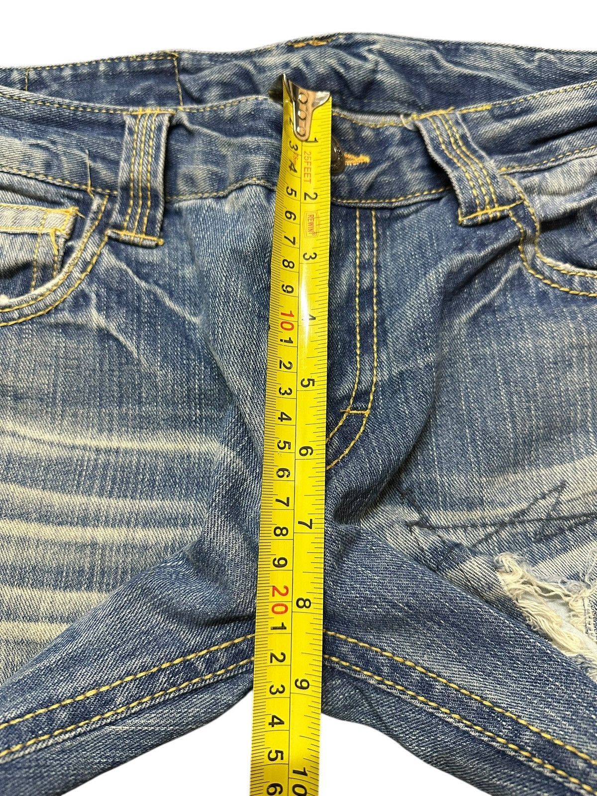 Japanese Brand Vintage Japanese Brand Faded Wash Distressed Style Jeans Size US 30 / EU 46 - 14 Thumbnail