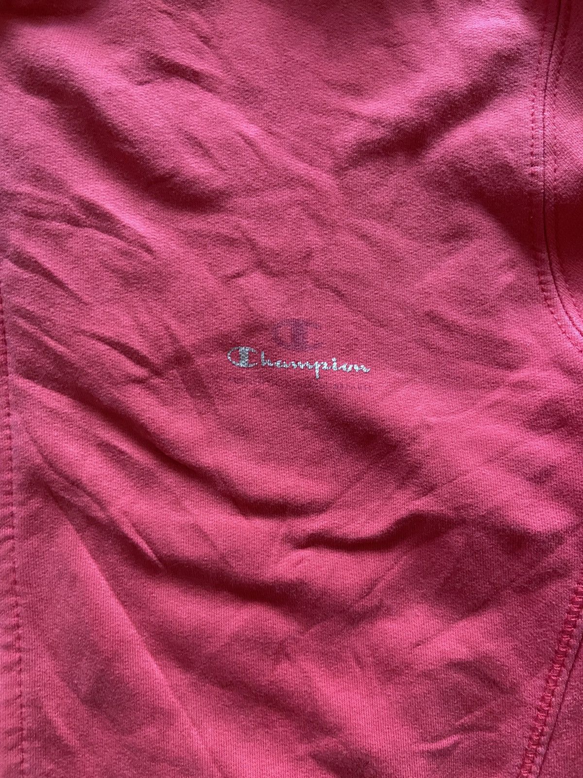 Champion Champion Zip Hoodie Pink 2000s Vintage Size M / US 6-8 / IT 42-44 - 3 Thumbnail