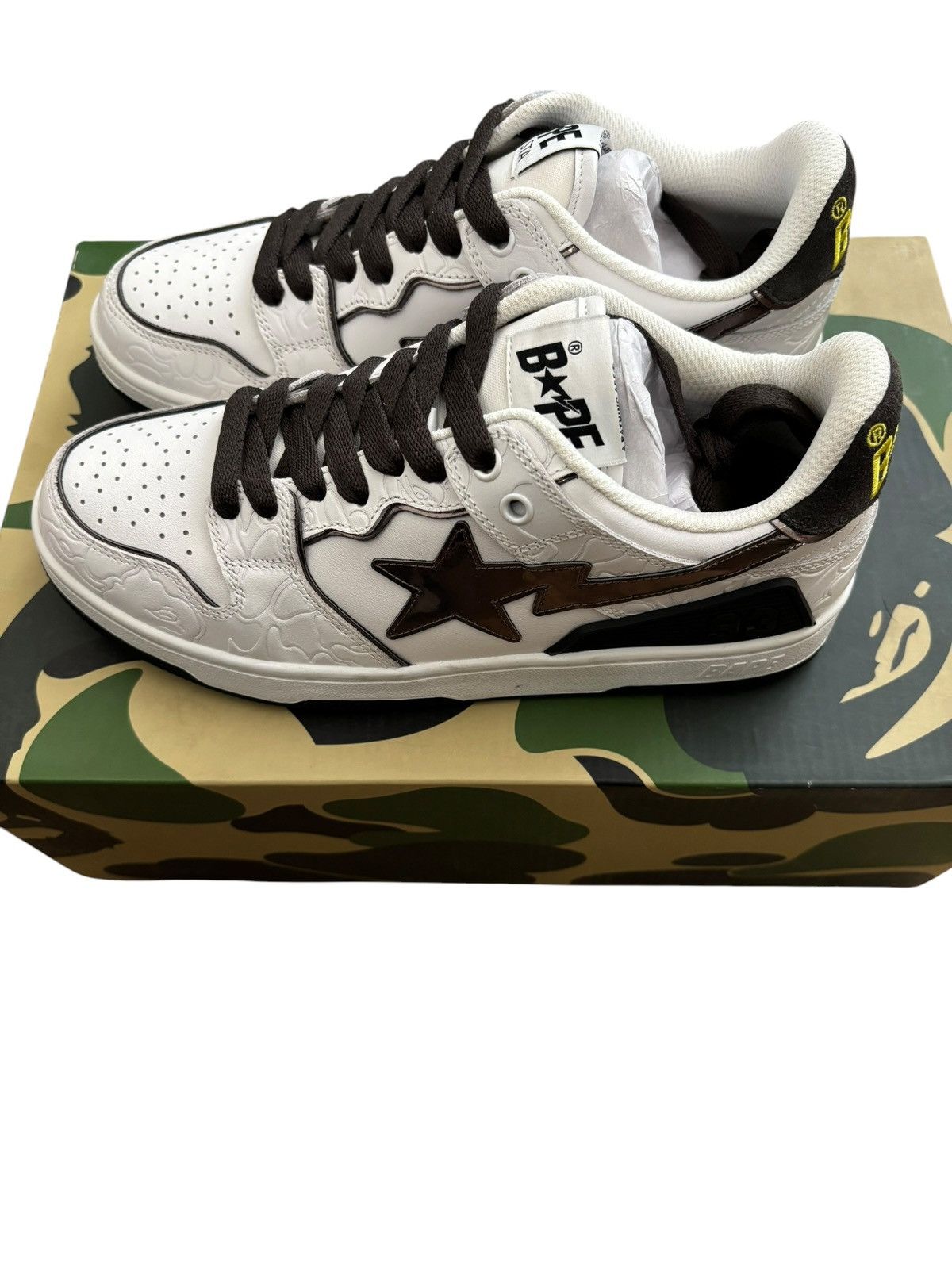 Bape A Bathing Ape Bape SK8 Sta White Silver Size US 6 / EU 39 - 5 Thumbnail