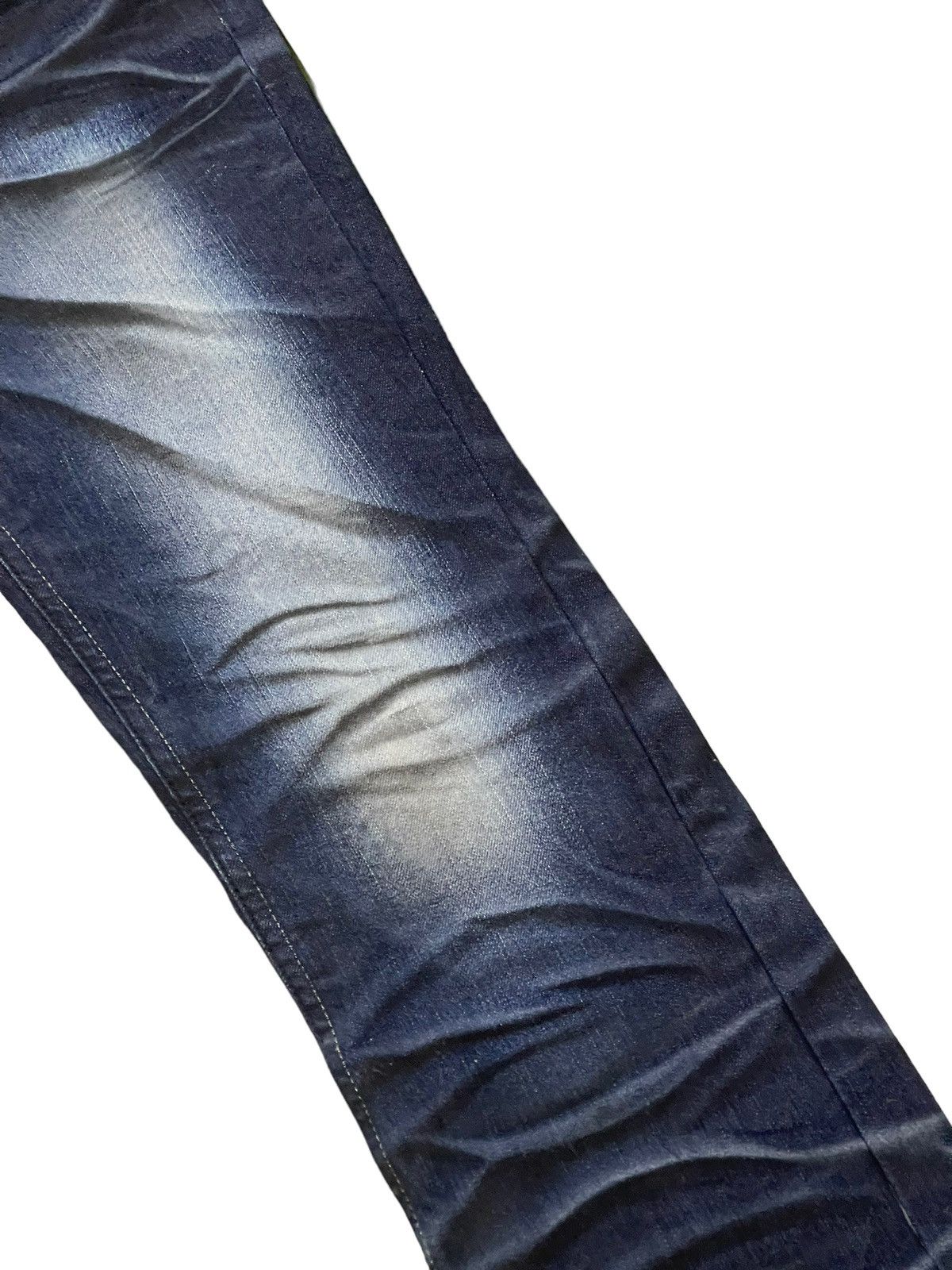 Japanese Brand Slim Jeans Lagust Faded Honeycomb Stretch 8🟦3 Size US 29 - 16 Thumbnail