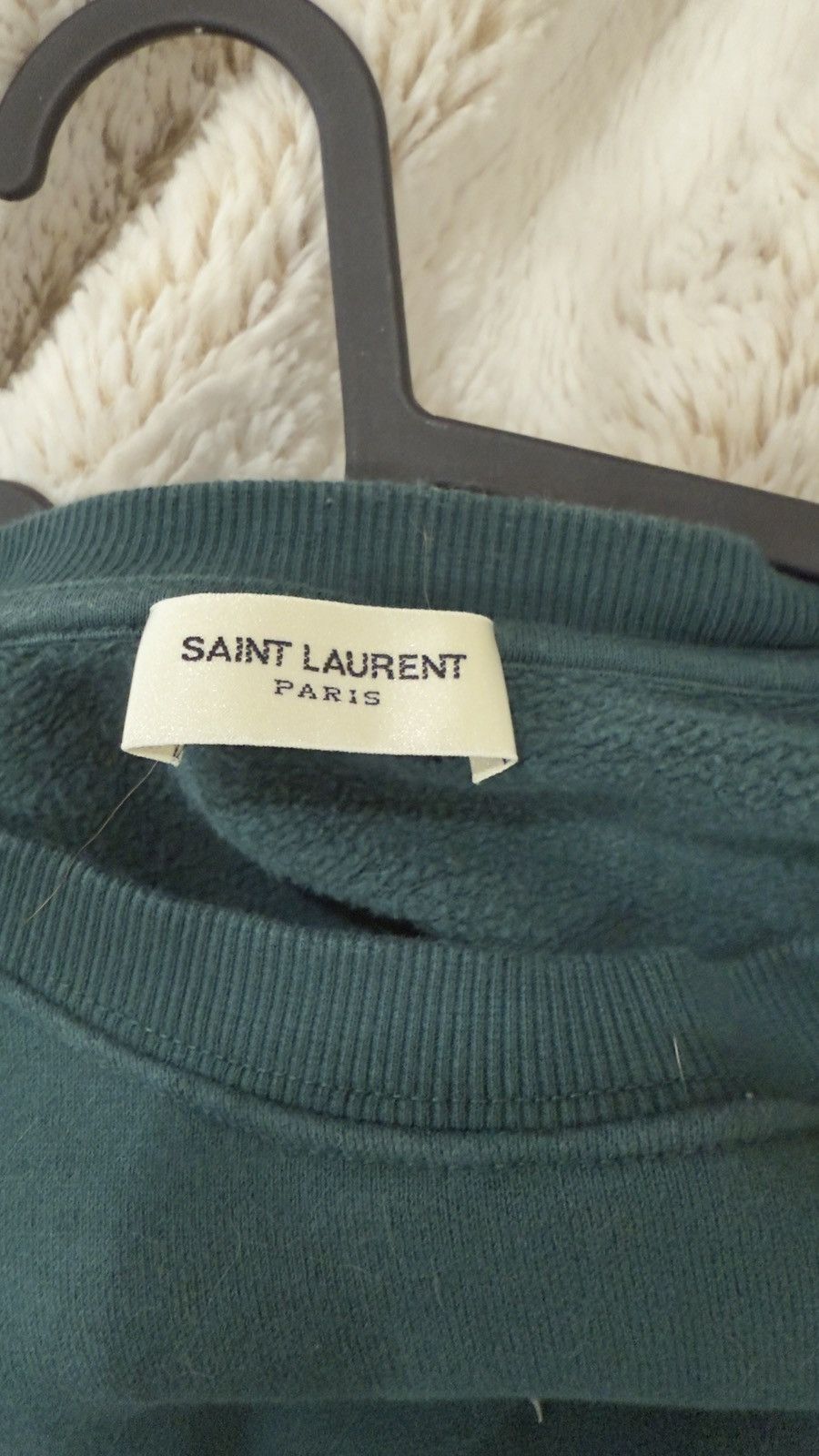 Saint Laurent Paris Saint Laurent Sweatshirt ‘Vert et Naturel’ Size US L / EU 52-54 / 3 - 7 Thumbnail