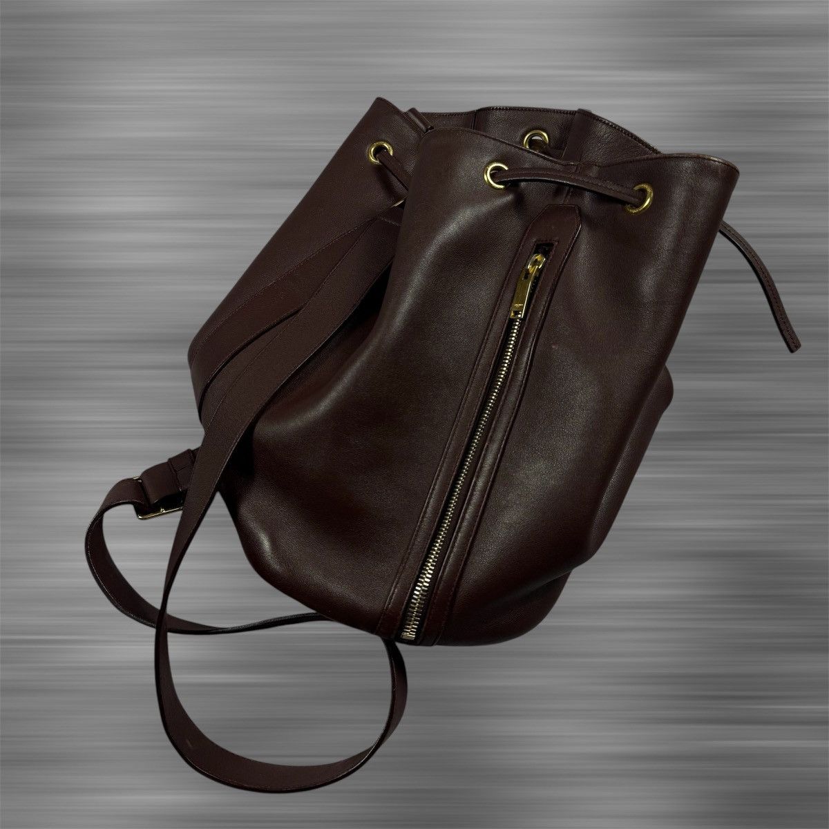 Saint Laurent Paris × Yves Saint Laurent Saint Laurent Paris Oxblood/Burgundy Bucket Bag Size ONE SIZE - 1 Thumbnail