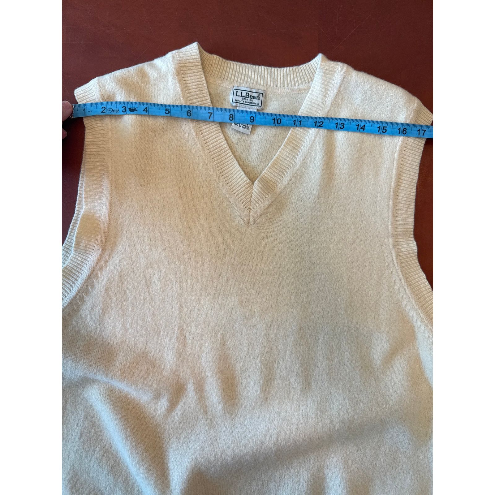 L.L. Bean Retro L.L. Bean Pale Yellow Sweater Vest Wool & Cashmere XL Size US XL / EU 56 / 4 - 7 Thumbnail