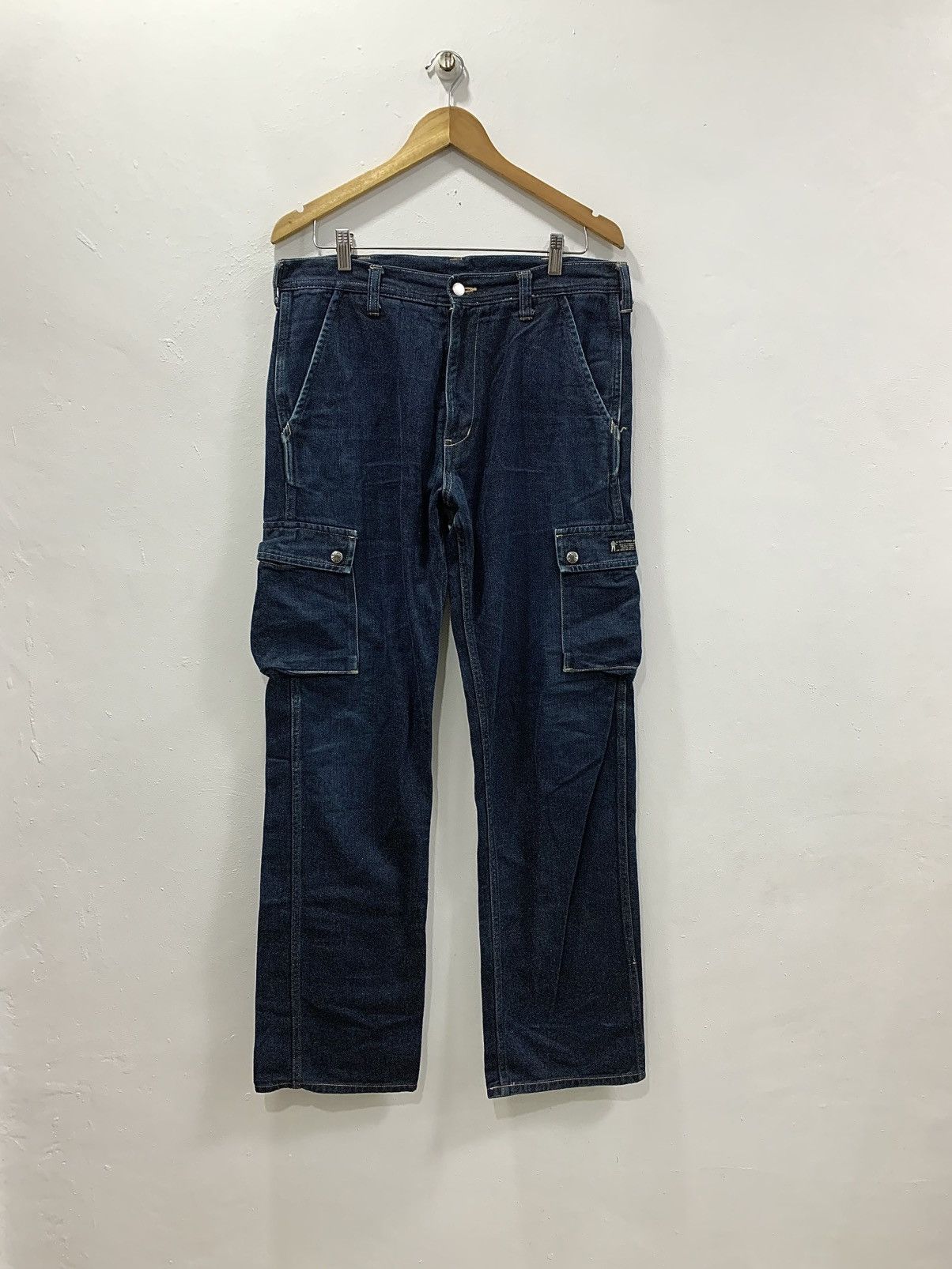 Bape OG BAPE DENIM CARGO PANTS Size US 32 / EU 48 - 1 Thumbnail