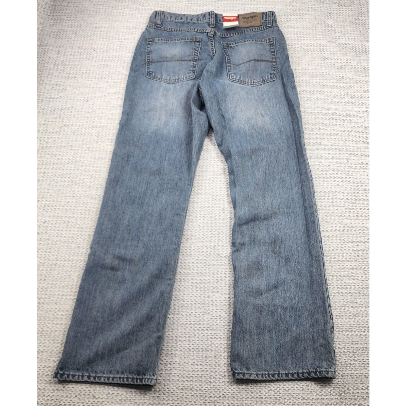 Wrangler Wrangler Authentics Jeans Mens 31x30 Blue Denim Straight Zip Fly Cotton Size US 31 - 2 Thumbnail