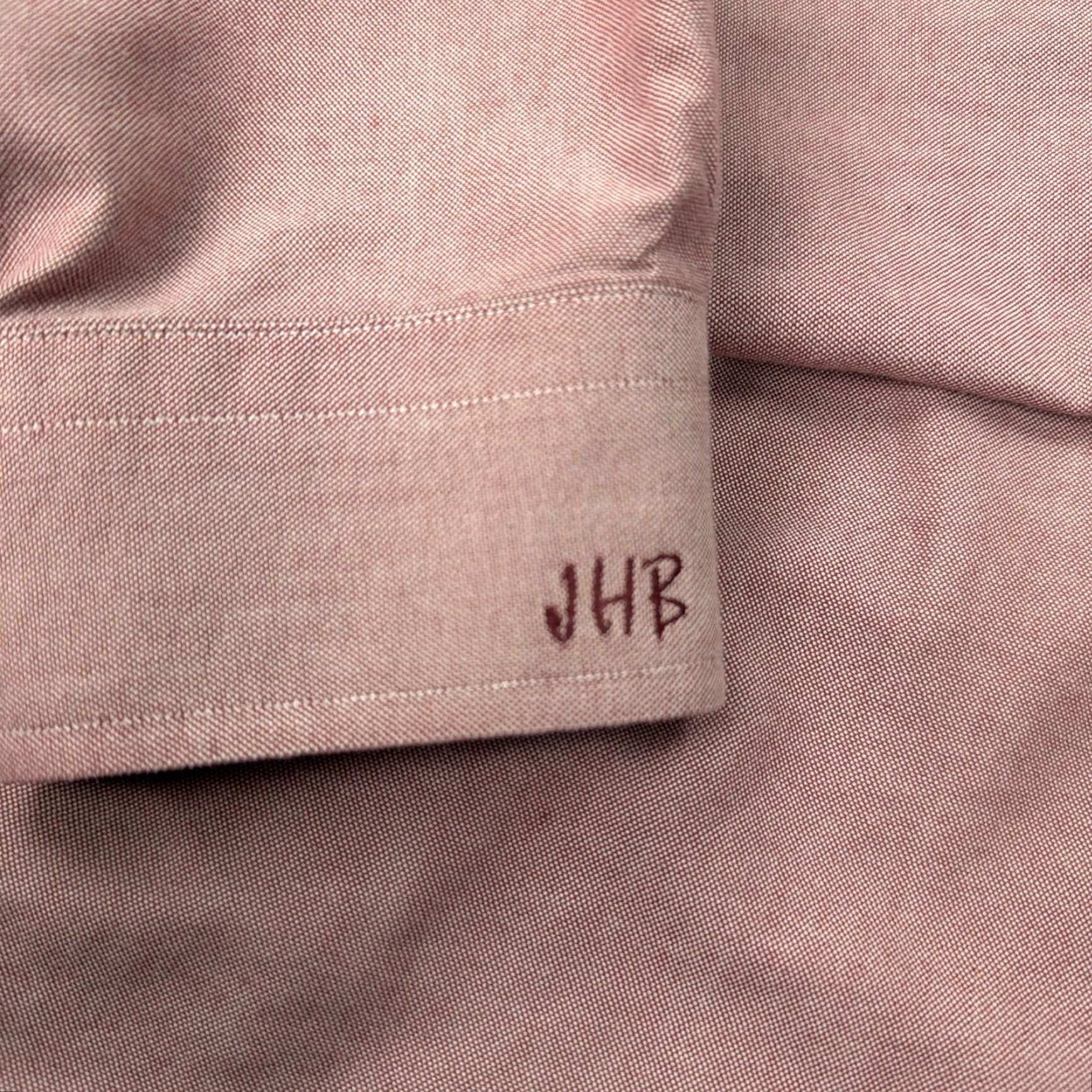 Vintage VINTAGE LL Bean Shirt Mens 16.5 33 Pink Button Front Oxford Long Sleeve Monogram Size US L / EU 52-54 / 3 - 8 Thumbnail