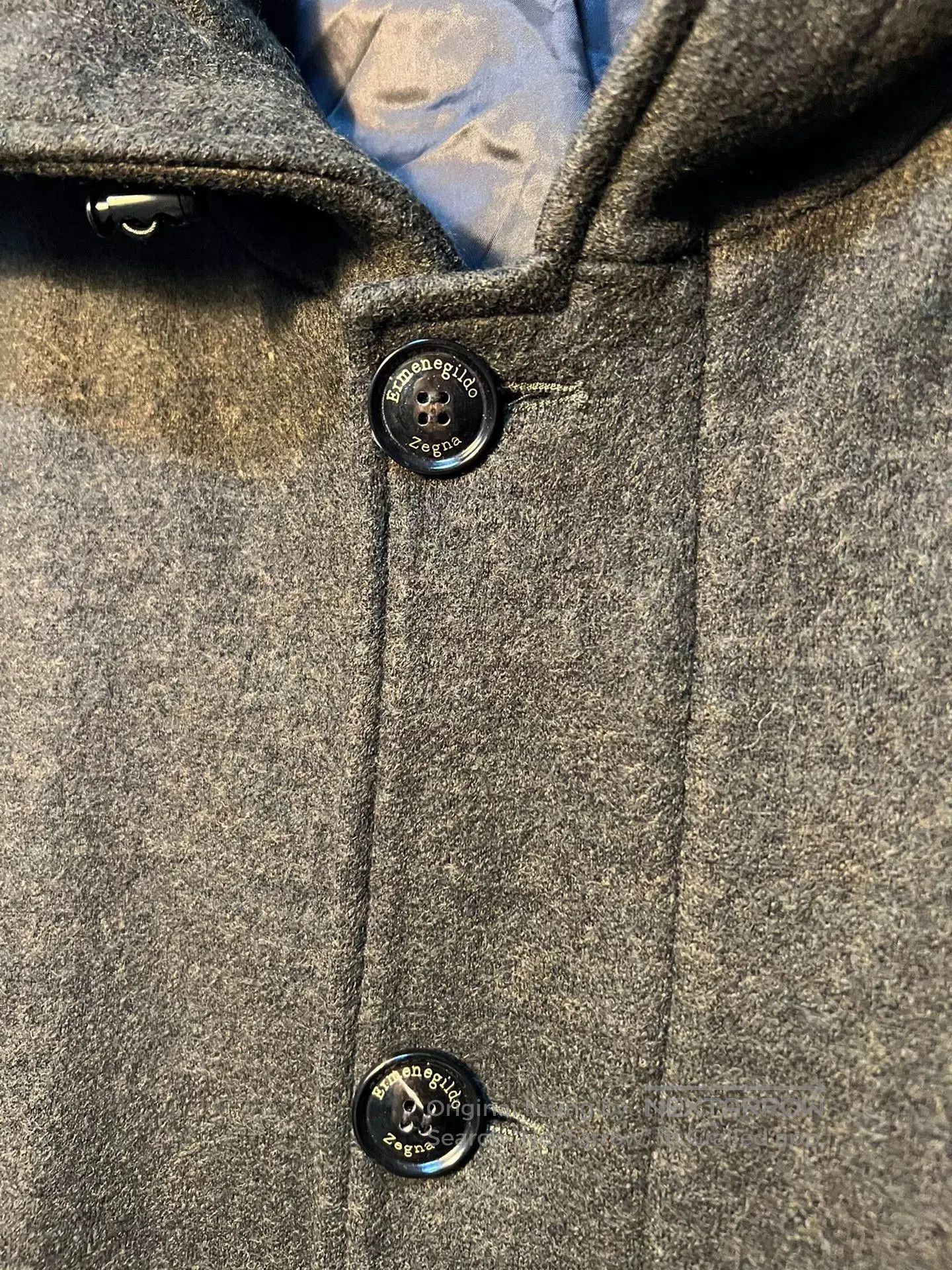 Ermenegildo Zegna Zegna Men's Wool Coat in Dark Green. Size US L / EU 52-54 / 3 - 4 Thumbnail