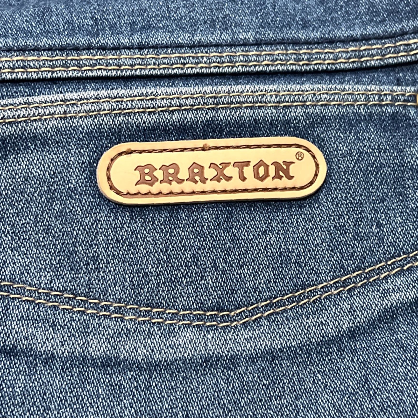 Vintage VINTAGE Braxton Stretch Jeans Men’s 36 Inseam 30” Faded Whiskers Cotton Blend Denim Jeans Regular Stretch Bootscut Blue Mens Size US 36 / EU 52 - 6 Thumbnail