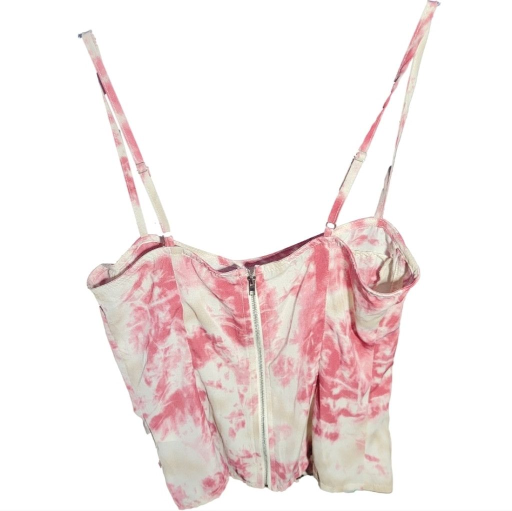 PrettyLittleThing NWT Pretty Little Thing Fuchsia Tie Dye Structured Corset Size M / US 6-8 / IT 42-44 - 5 Thumbnail