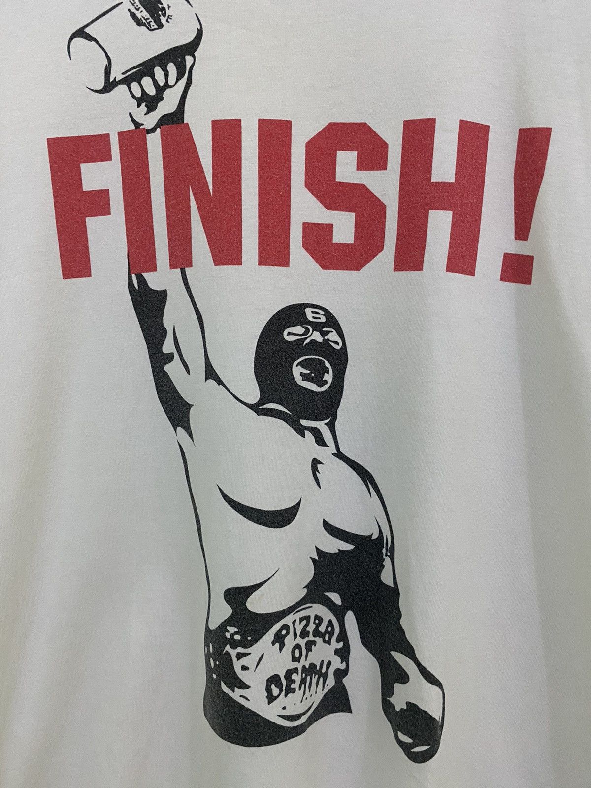 Band Tees × Vintage × WWF Vintage y2k Pizza of Death X Wrestling Size US M / EU 48-50 / 2 - 3 Thumbnail
