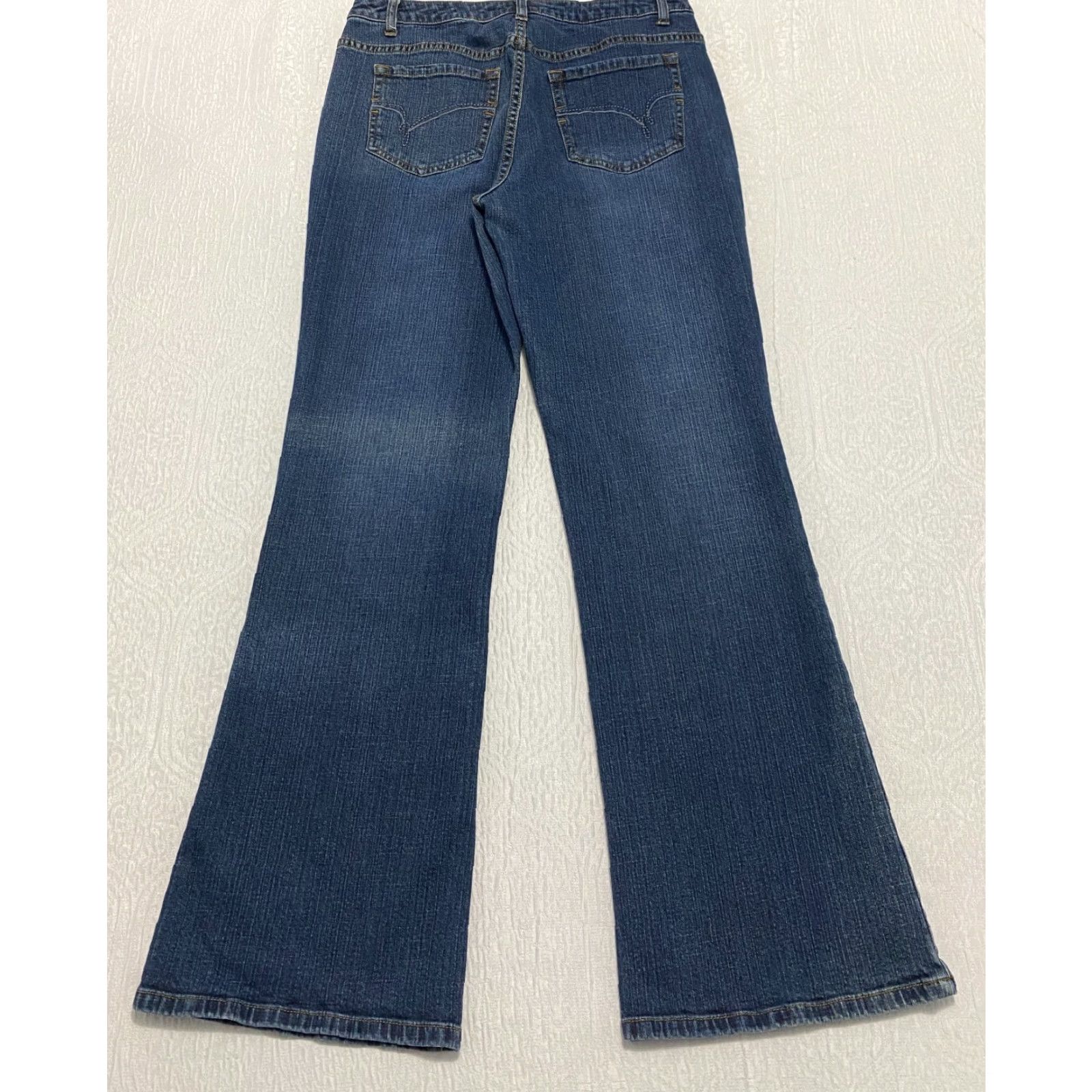 Vintage VINTAGE L.A. Blues Melrose Jeans 9 M High Rise Boot Cut Stretch 32×32 Blue Denim Cotton Spandex 5-Pocket Womens Jeans Size 24" / US 00 / IT 34 - 2 Thumbnail