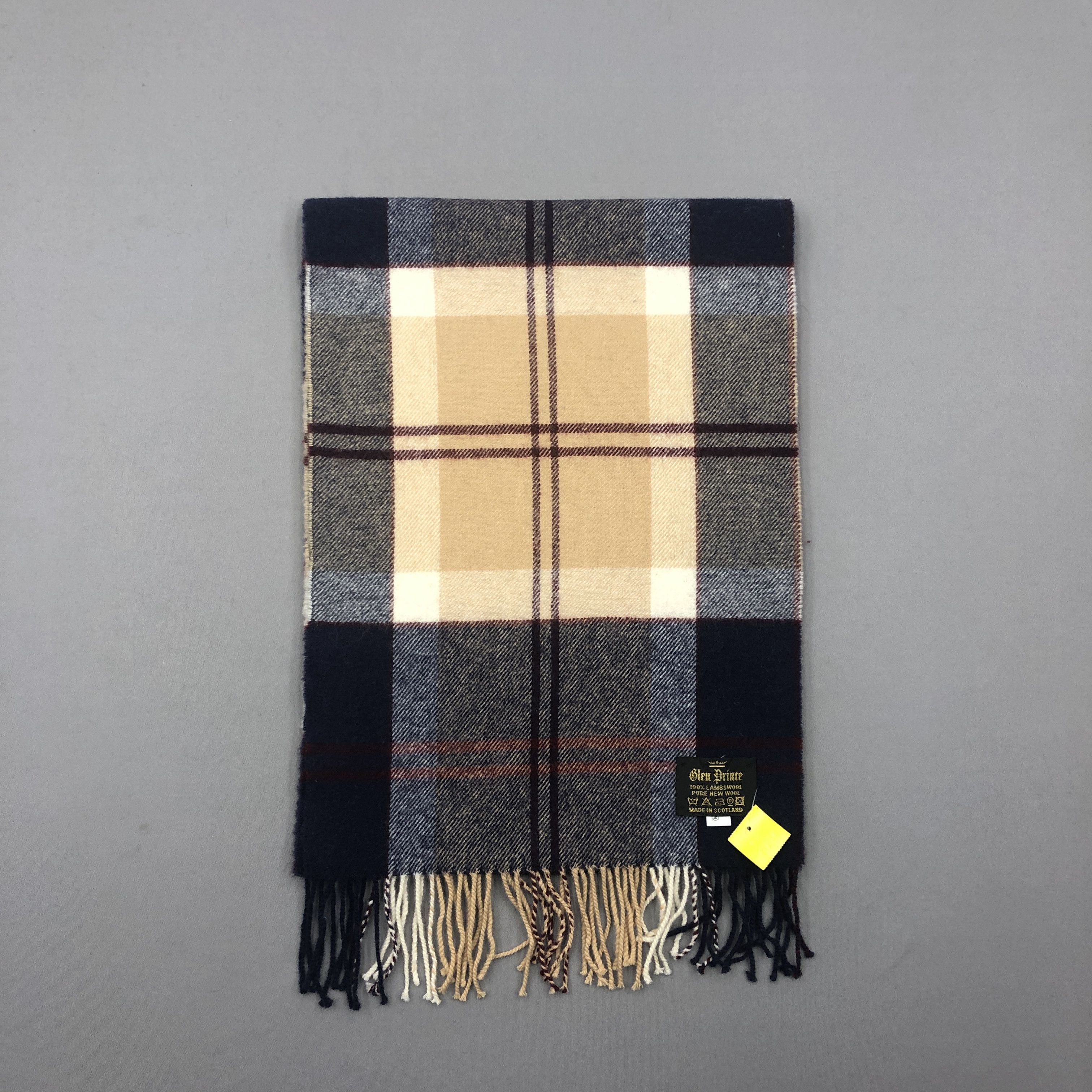 Vintage Vintage Glen Prince Scarf Muffler Wool Cashmere Scarves Size ONE SIZE - 2 Thumbnail