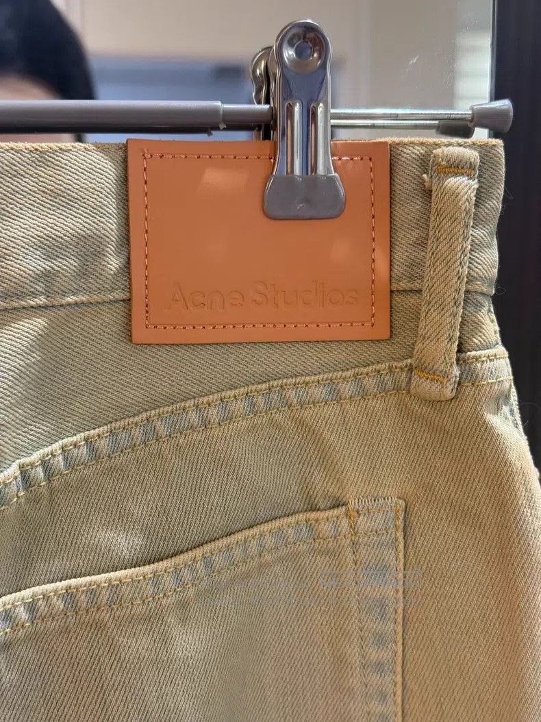 Acne Studios Acne Studios Vintage Faded Wide Leg Denim Pants, Beige Size 42" / US 20 - 5 Thumbnail