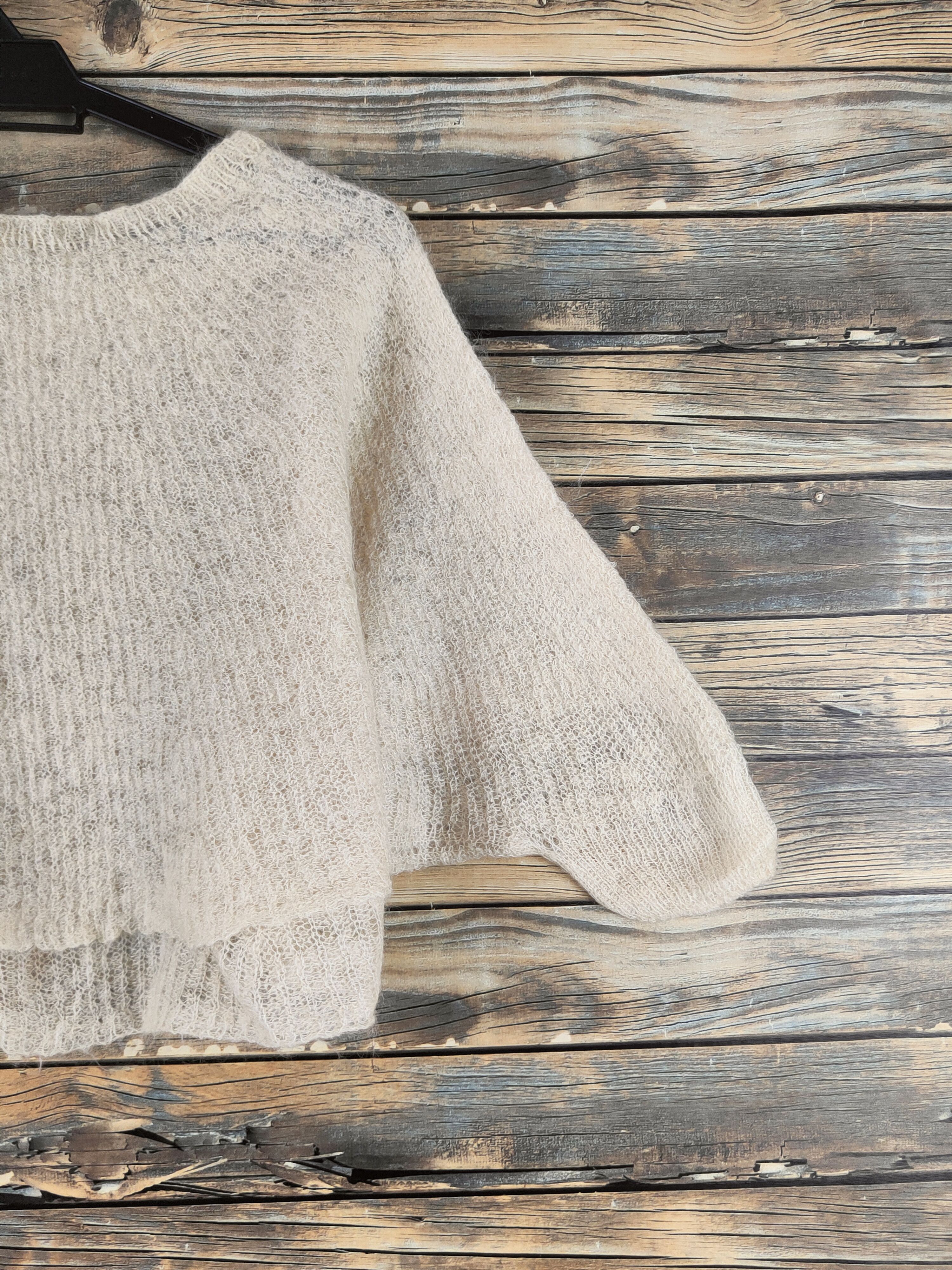 ADAM ET ROPE DL Adam et Rope Light Yellow Knitwear Crop Tops #46-381 Size XS / US 0-2 / IT 36-38 - 10 Thumbnail