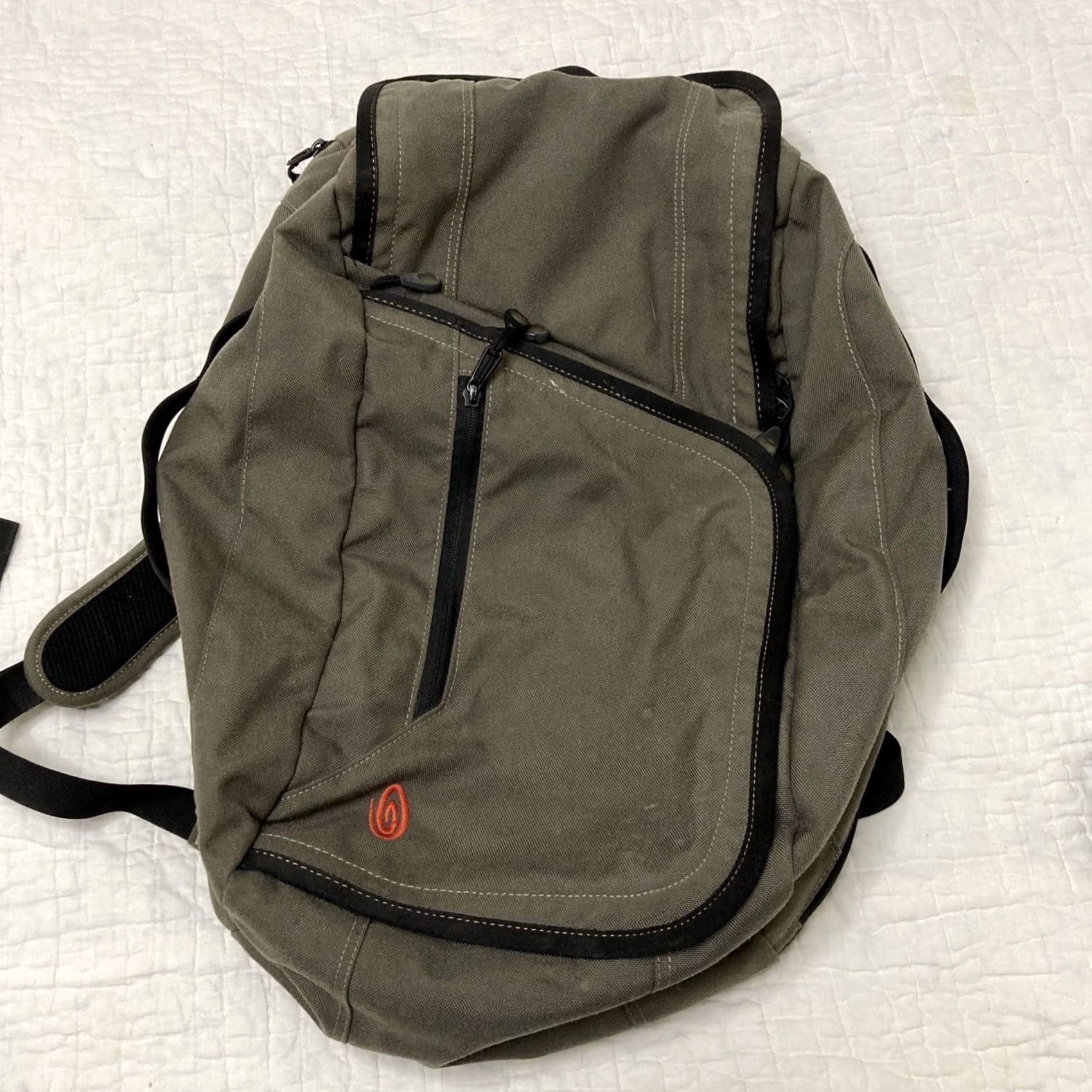 Vintage Timbuk2 Convertible Medium Backpack Travel Bag Briefcase Gray Mens Backpack Canvas Convertible Medium Gray Travel Bag 90s Size ONE SIZE - 2 Thumbnail