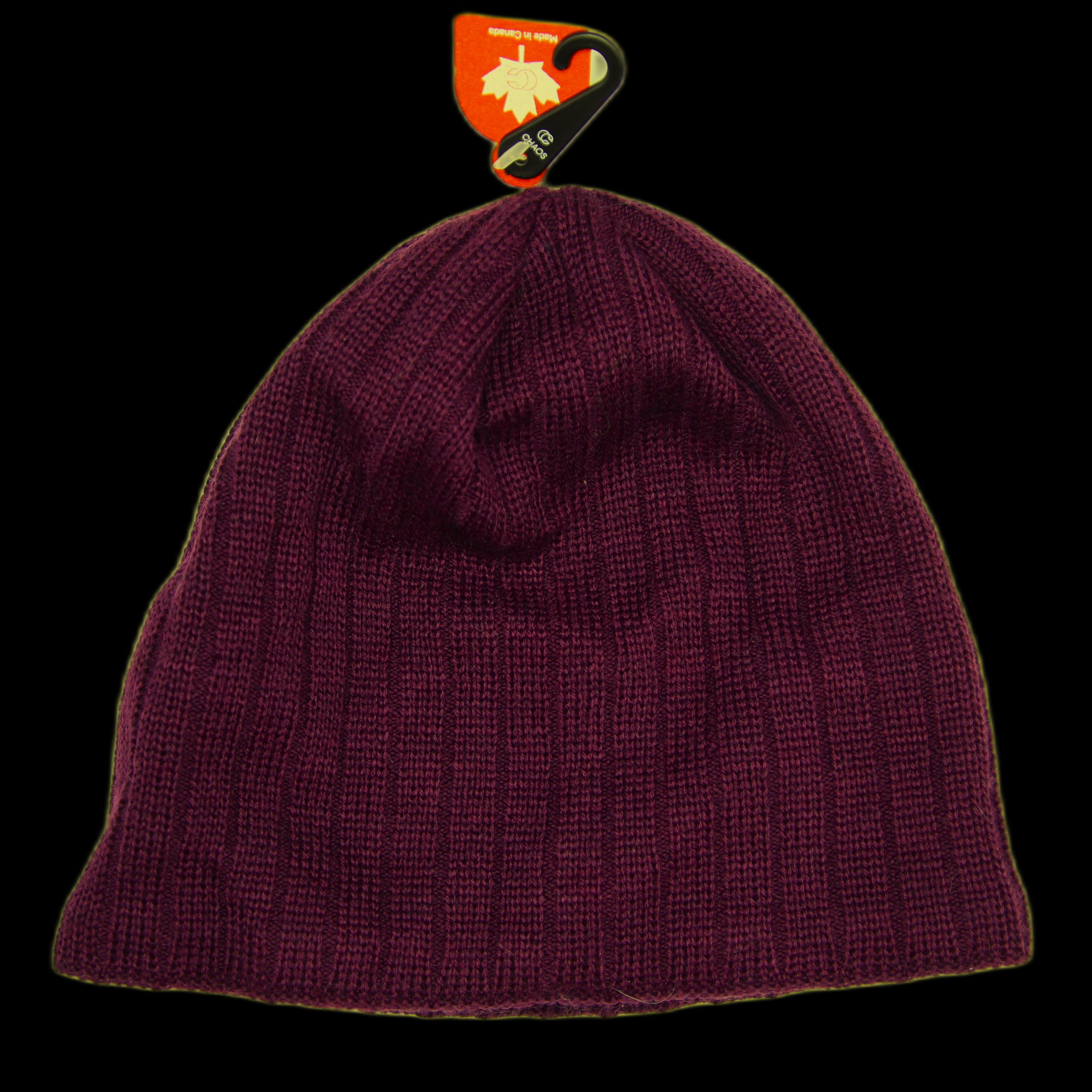 Other Chaos Rib 45% Rayon Beanie Purple Size ONE SIZE - 2 Thumbnail