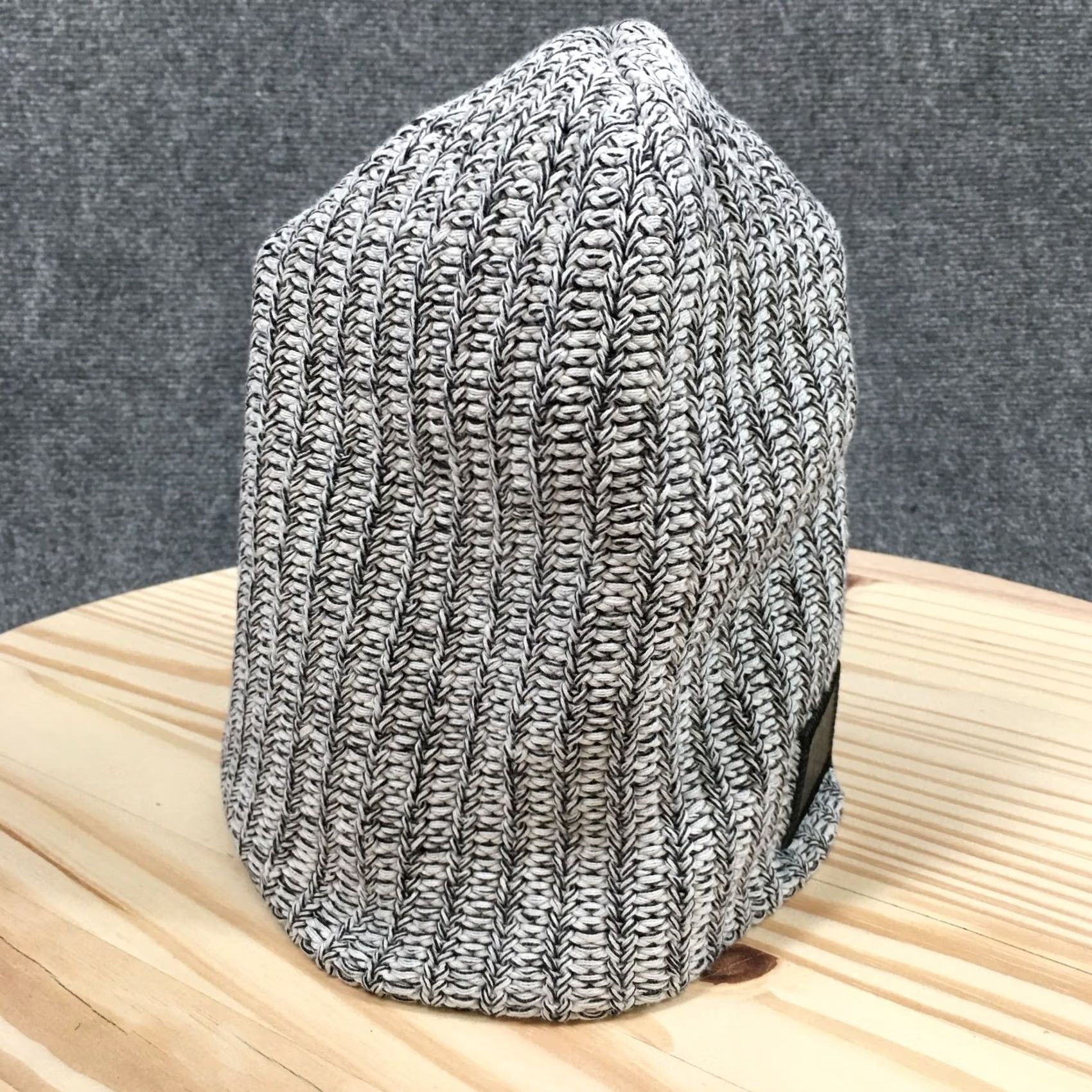 Vintage Love Your Melon Beanie Hat Womens One Size Knitted Cotton Gray Winter Size ONE SIZE - 6 Thumbnail