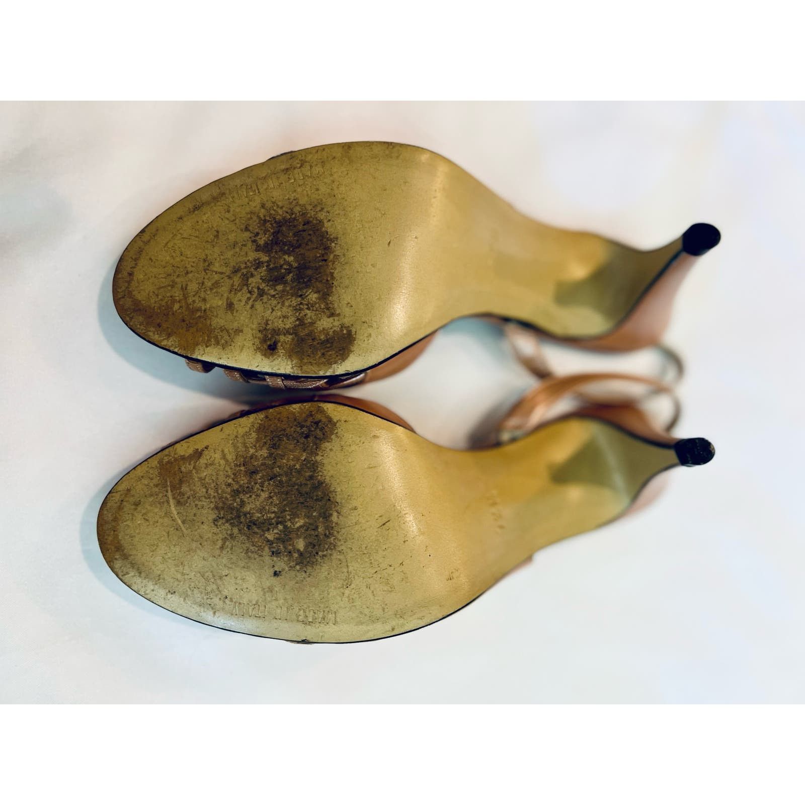 Other Rare VTG Garolini rose gold slingback peep toes, size 7.5M Size US 7.5 / IT 37.5 - 5 Thumbnail
