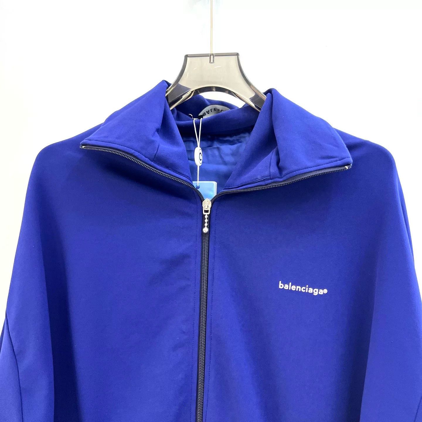 Balenciaga Balenciaga Blue Purple Zip Jacket Size US XL / EU 56 / 4 - 3 Thumbnail