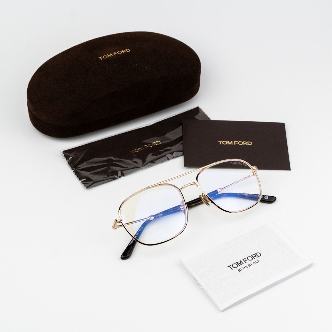 Tom Ford Tom Ford Men Eyeglasses Round FT5830 028 BRAND NEW Size ONE SIZE - 10 Thumbnail