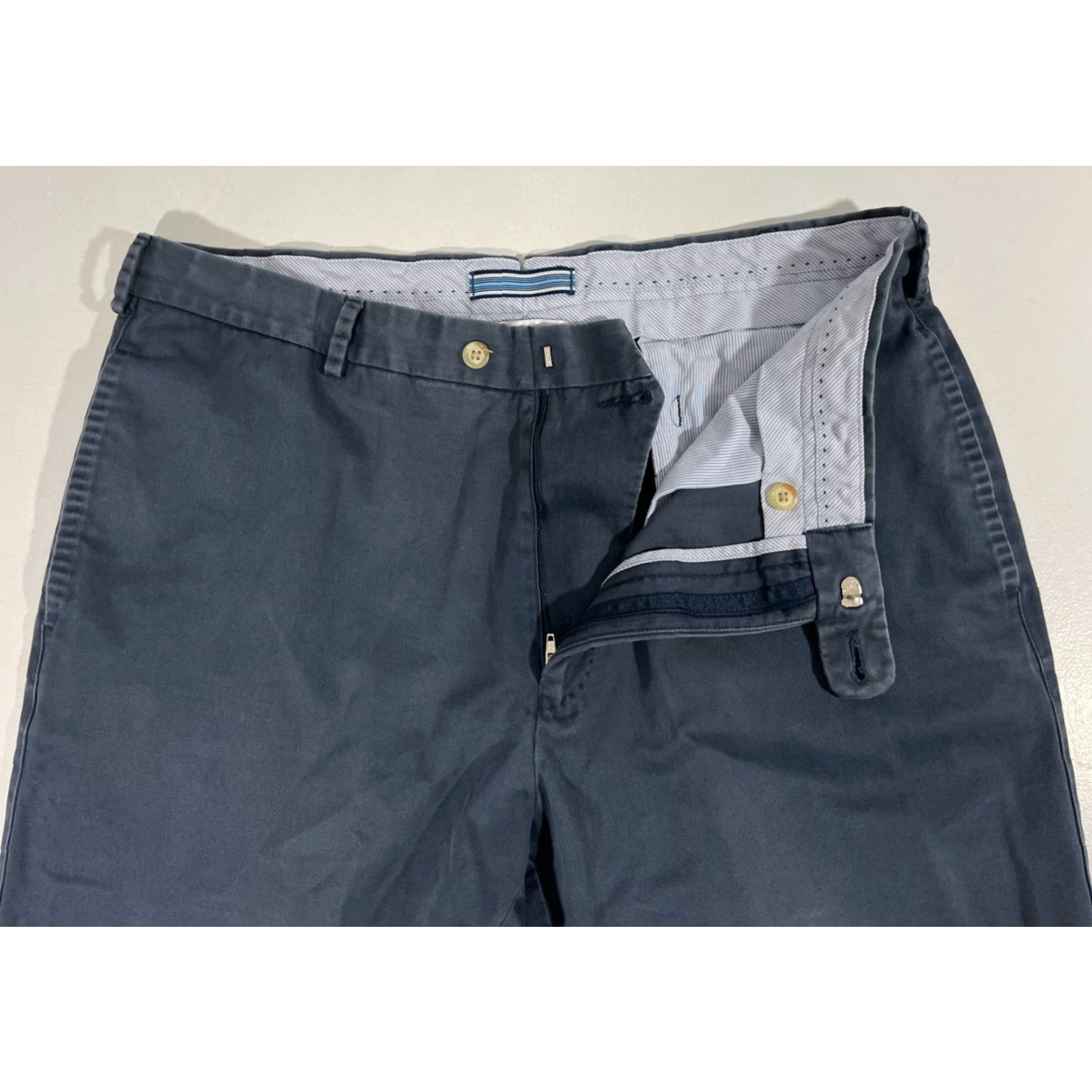 Peter Millar VINTAGE Peter Millar Men's Crown Pima Cotton Chino Pants Navy Sz 36x30 Size US 36 / EU 52 - 5 Thumbnail