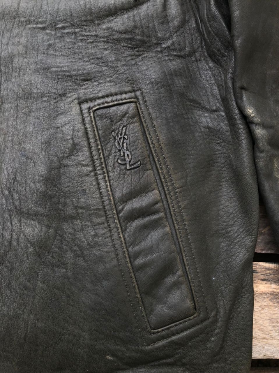 Yves Saint Laurent Vintage YSL Yves Saint Laurent Fur Leather Jacket Size US L / EU 52-54 / 3 - 9 Thumbnail