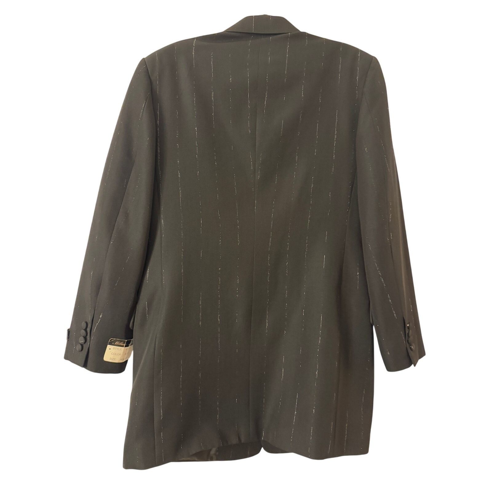 Other Milano Moda NWT Black Wool Full Suit Size 38R - 2 Thumbnail