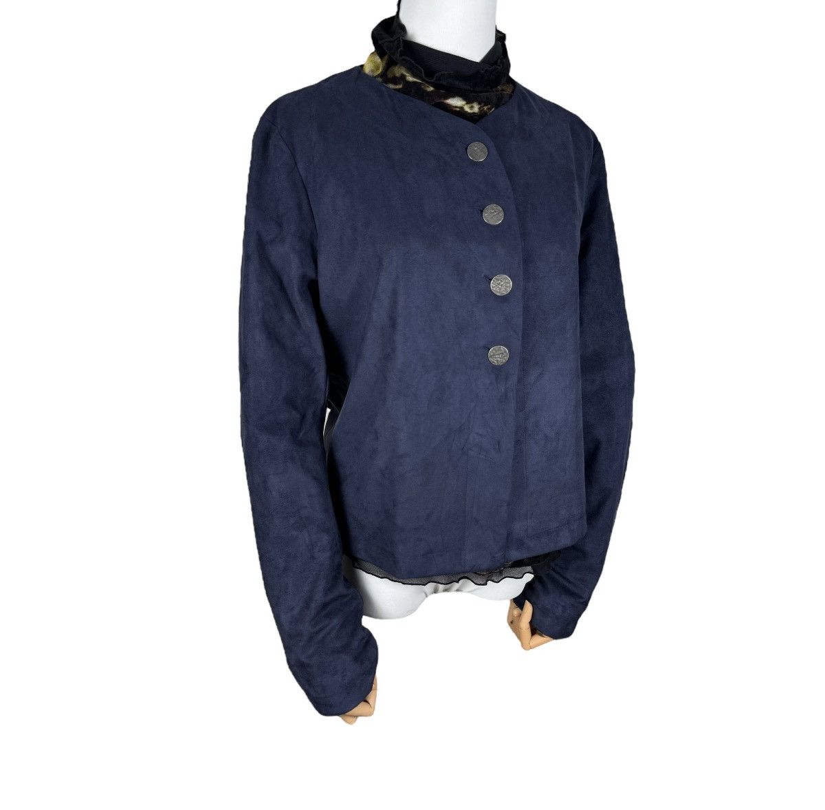 agnes b. ☀️AGNES B PARIS BUTTON CROP JACKET Size S / US 4 / IT 40 - 1 Thumbnail