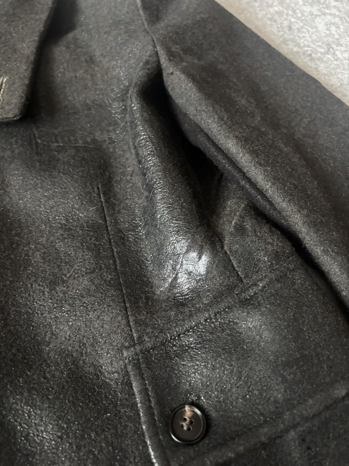 Diesel Black Gold DIESEL BLACK GOLD WOOL/LEATHER JACKET Size XS / US 0-2 / IT 36-38 - 5 Thumbnail