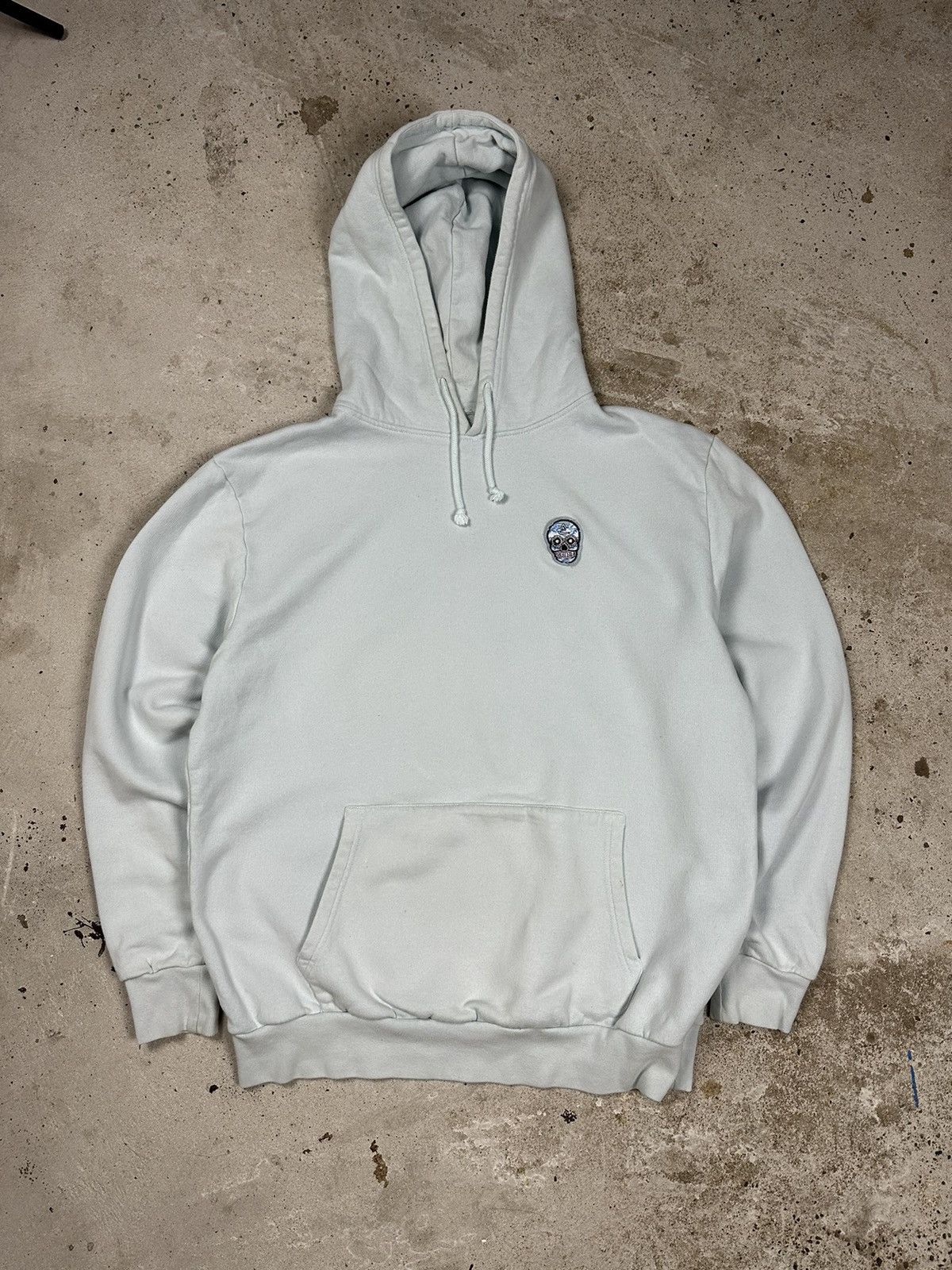 Suspicious Antwerp Suspicious Antwerp Baby Blue Skull Logo Hoodie Sweatshirt Size US L / EU 52-54 / 3 - 10 Thumbnail