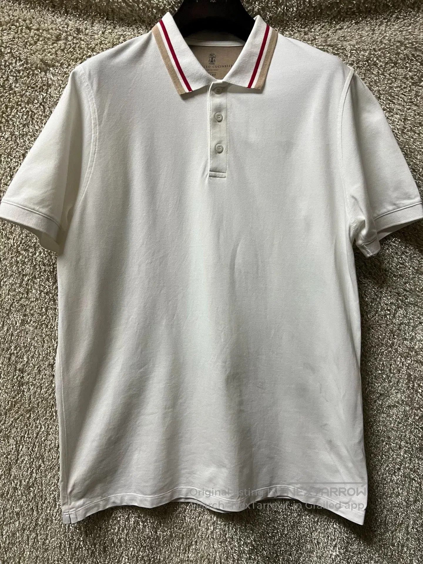 Brunello Cucinelli Brunello Cucinelli Men's L Short Sleeve Polo. Size US L / EU 52-54 / 3 - 1 Thumbnail