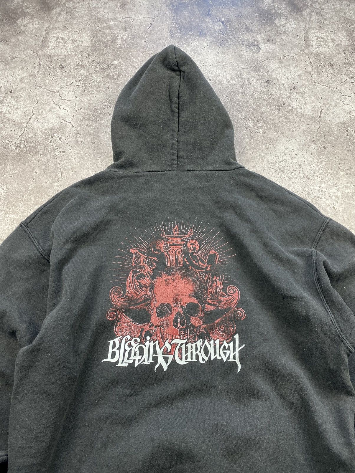 Band Tees × Vintage Bleeding Through vintage rock band skulls zip hoodie Size US M / EU 48-50 / 2 - 2 Thumbnail