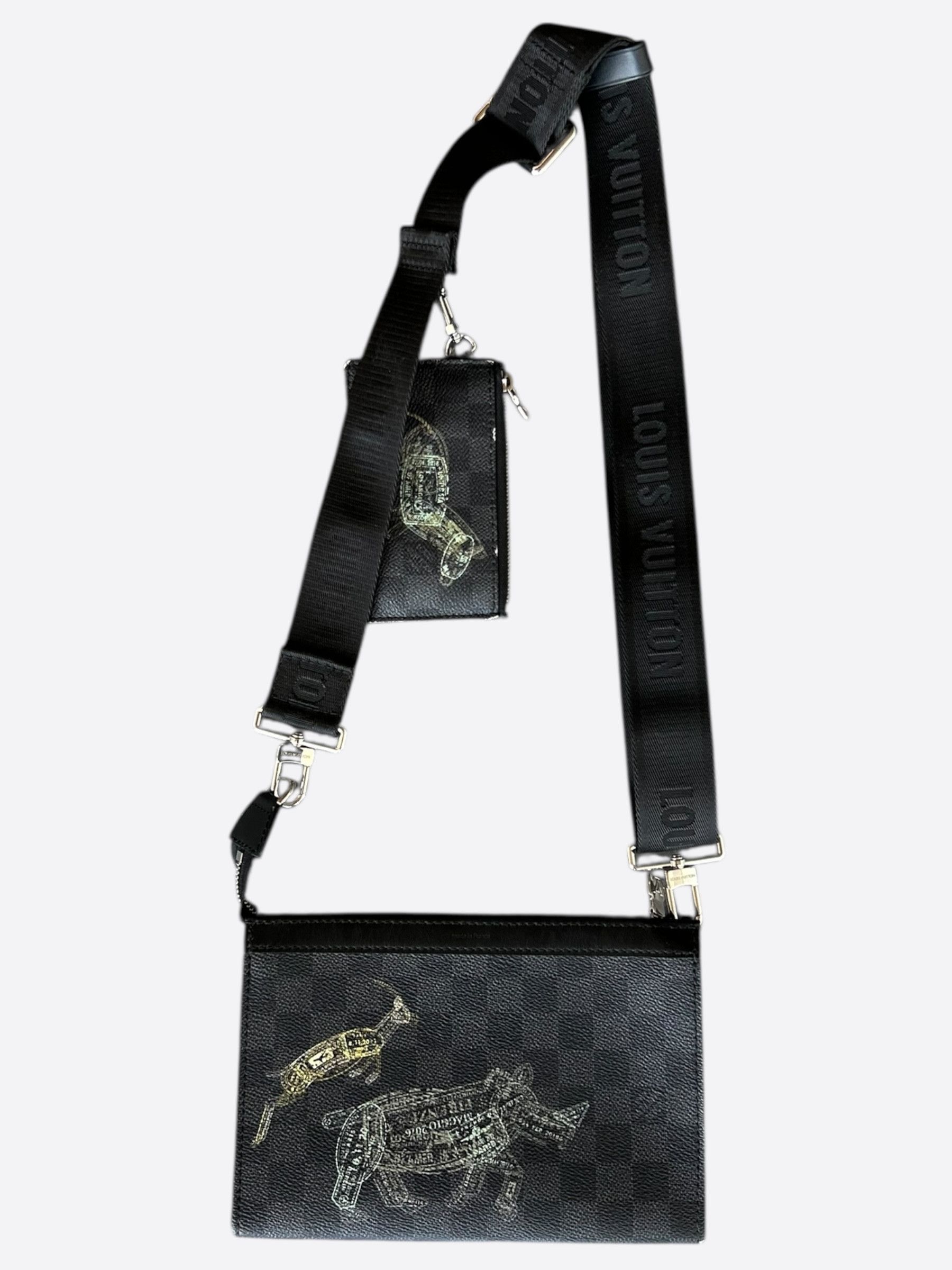 Louis Vuitton Louis Vuitton Damier Graphite Stamps Gaston Wearable Wallet Size ONE SIZE - 2 Thumbnail