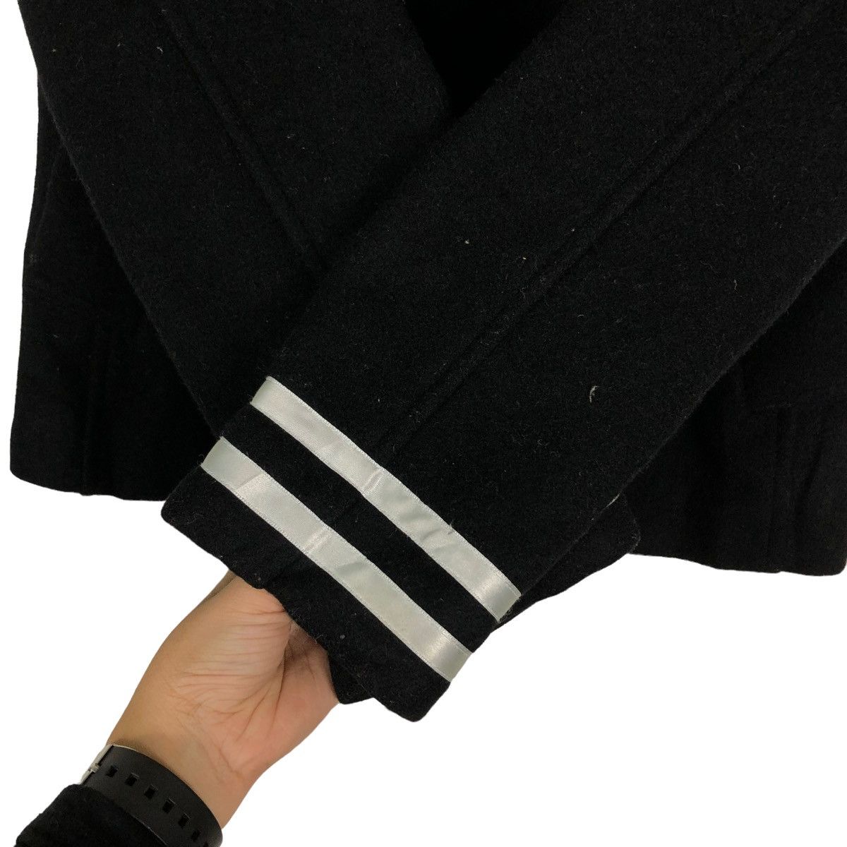 Japanese Brand 🔥Biker Jacket Wool Double Breast Kissmark Japan Made Size US M / EU 48-50 / 2 - 8 Thumbnail