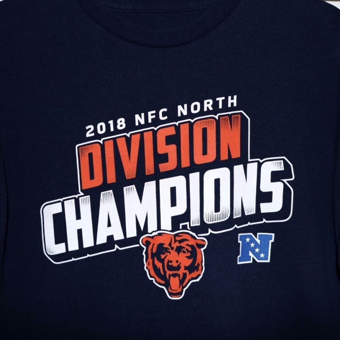 NFL Chicago Bears Shirt Size M 2018 NFC North Div Champs NFL Team Apparel SS Size US M / EU 48-50 / 2 - 3 Thumbnail