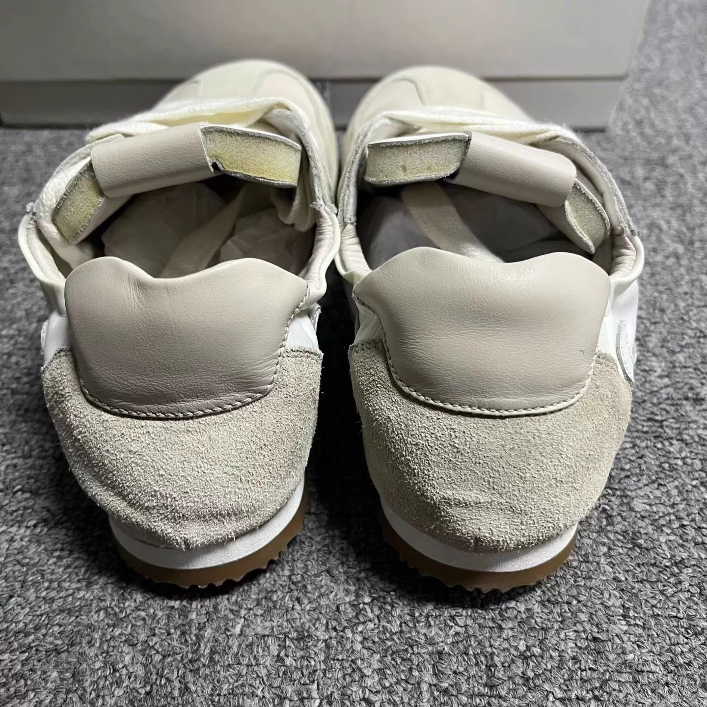 Loewe Loewe Beige Leather & Nylon Comfort Sneakers - Size 37 Size US 6 / IT 36 - 4 Thumbnail