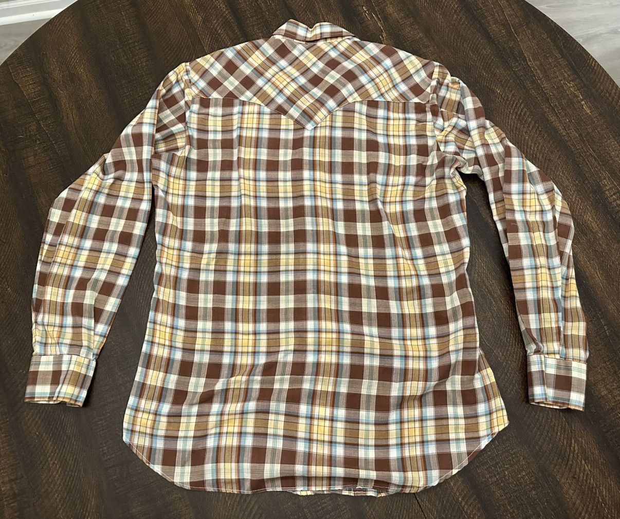 Levi's VTG Levis Pearl Snap Big E Western Plaid Sawtooth Mens Sz M Size US M / EU 48-50 / 2 - 10 Thumbnail
