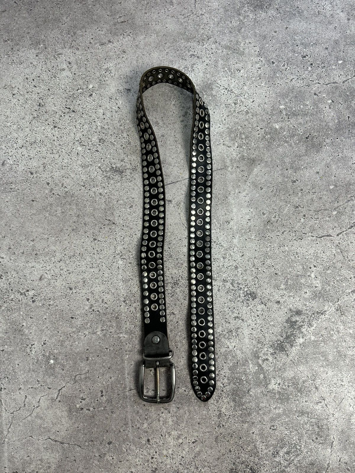 Hysteric Glamour Vintage Rhinestones Leather Belt Y2K Punk Metal Cowboy Size ONE SIZE - 4 Thumbnail