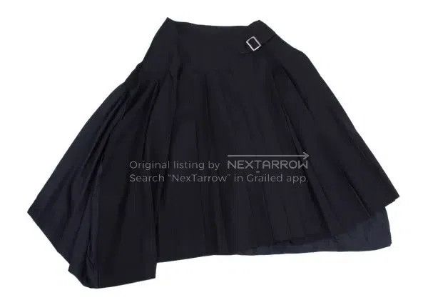 Comme des Garcons Comme Des Garcons size M Navy Blue Vintage Pleated Half Sk Size 23" - 2 Thumbnail