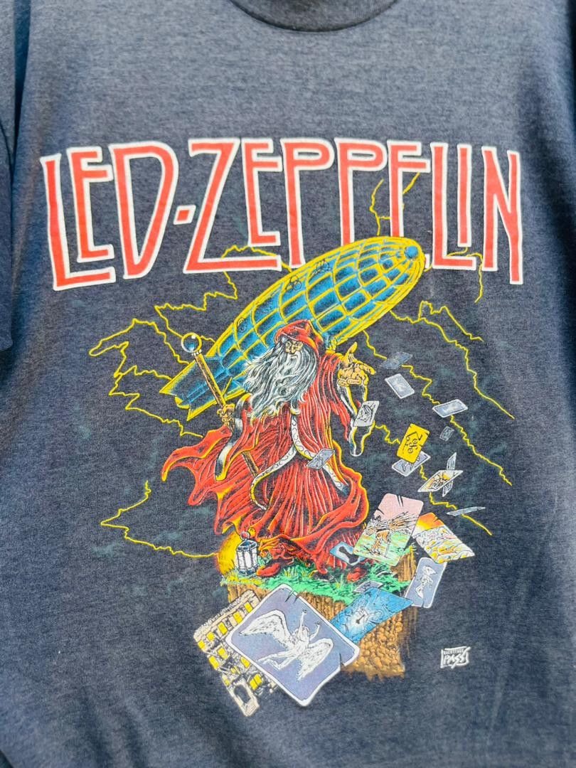 Band Tees Vintage 80s Led Zeppelin You Never See This Shirt Size US XL / EU 56 / 4 - 4 Thumbnail