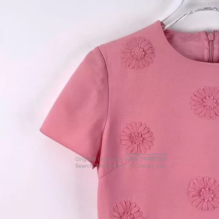 Valentino Valentino Pink daisy embroidered crew neck sleeveless dre Size XS / US 0-2 / IT 36-38 - 3 Thumbnail