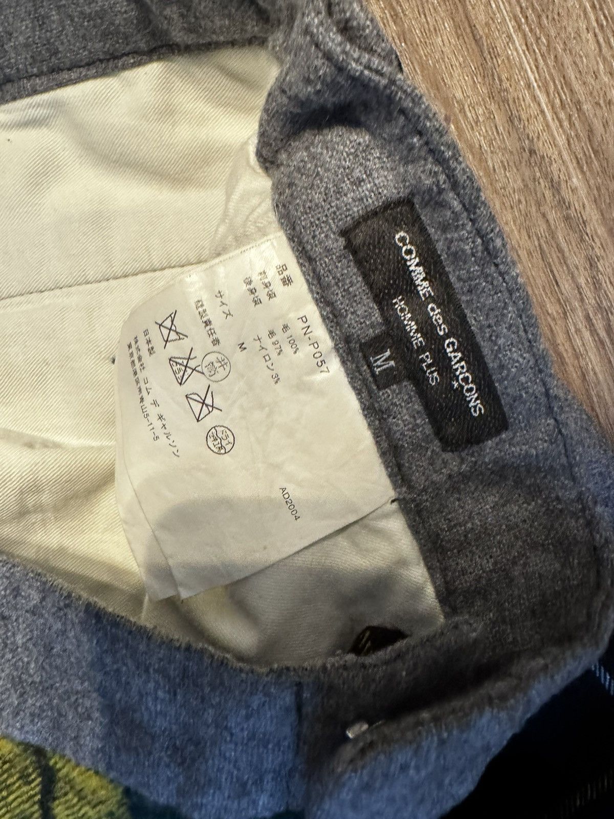 Comme des Garcons × Comme des Garcons Homme × Comme des Garcons Homme Plus Comme Des Garçon Plaid Wool Pants Size US 29 - 3 Thumbnail
