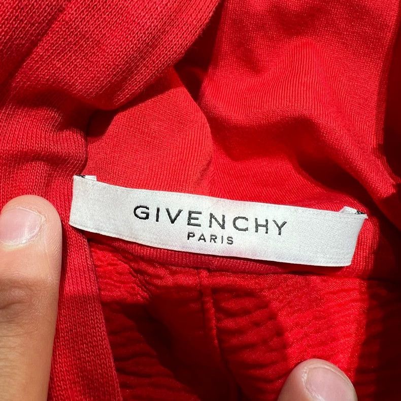 Givenchy Givenchy Red Ripped Destroyed Hoodie Size US S / EU 44-46 / 1 - 4 Thumbnail
