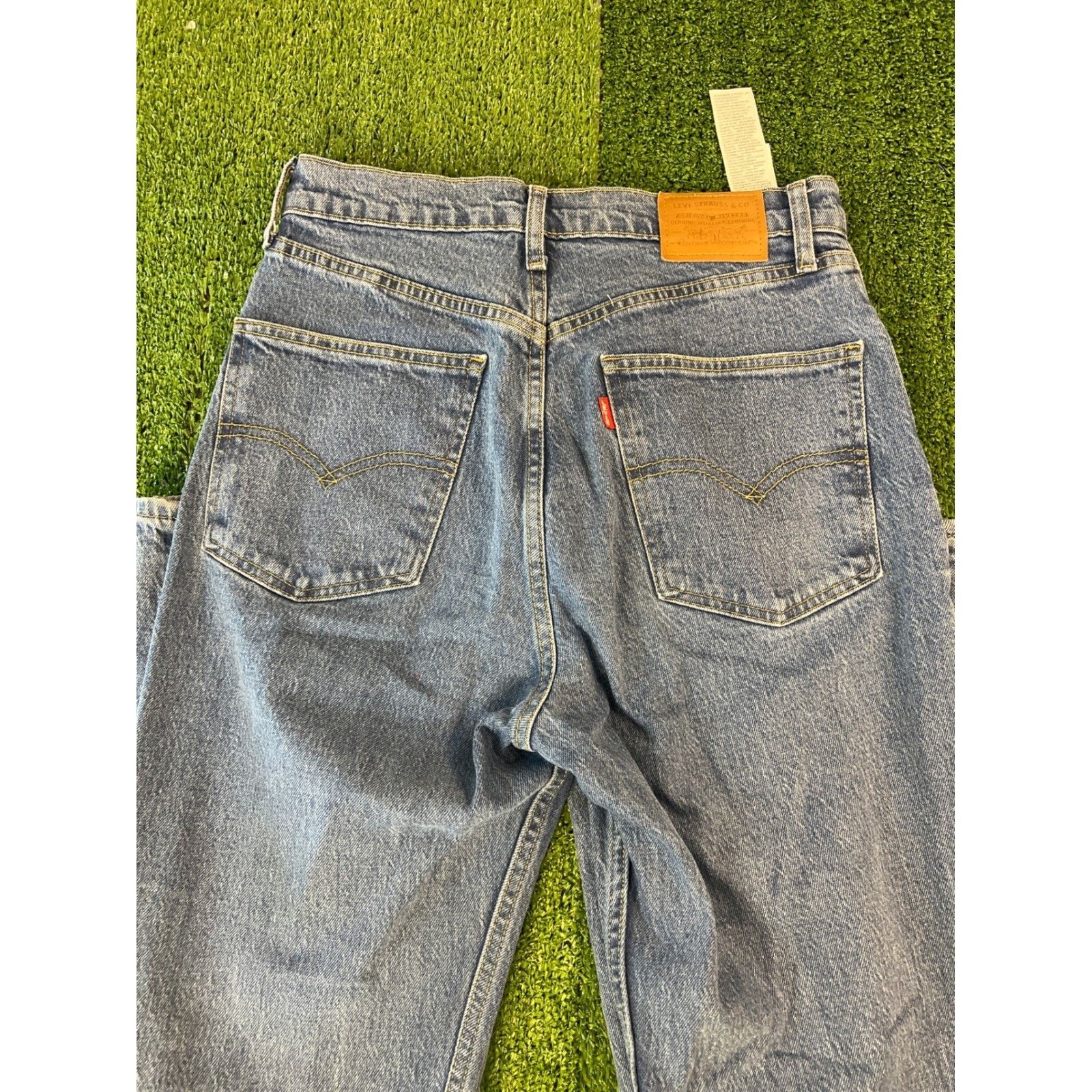 Levi's Levis Women 70s High Flare Jeans Wide Leg Denim Retro 29 Size 29" - 6 Thumbnail