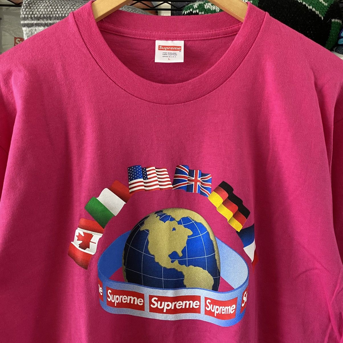 Supreme Supreme Worldwide T-Shirt Longsleeve Pink 2015 Vintge Size US L / EU 52-54 / 3 - 2 Thumbnail