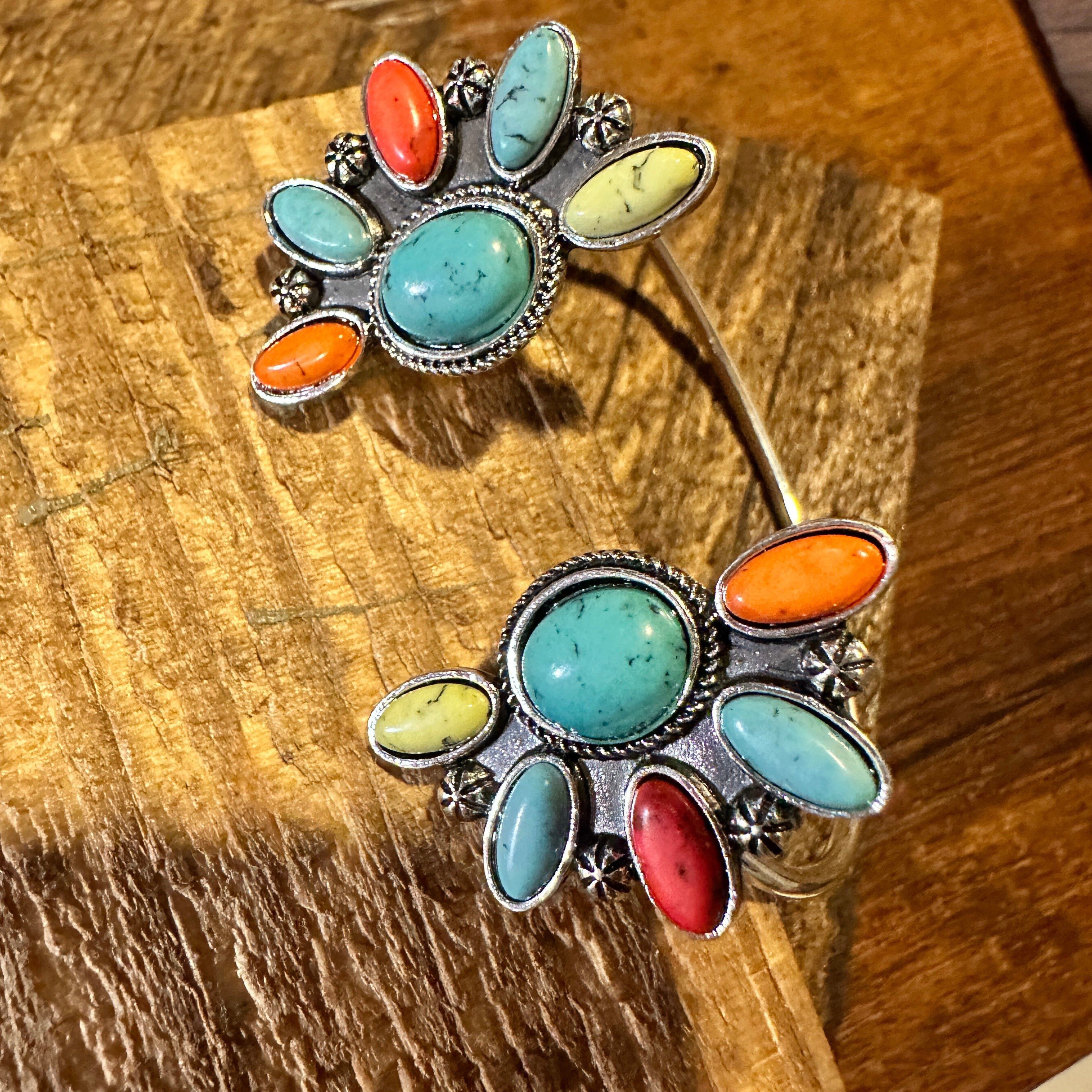 Other Southwestern-Inspired Bohemian Open Bangle with Multicolor S Size ONE SIZE - 1 Thumbnail