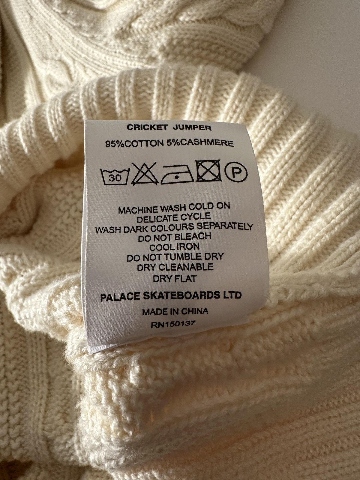 Palace Palace Ecru Cricket Jumper Size US M / EU 48-50 / 2 - 7 Thumbnail