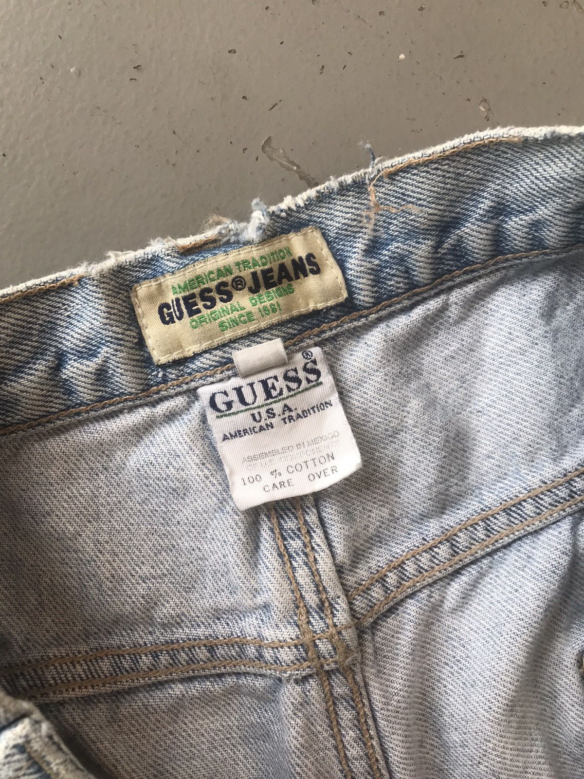 Guess × Vintage 90s Vintage guess jean baby blue carpenter denim Size US 32 / EU 48 - 8 Thumbnail