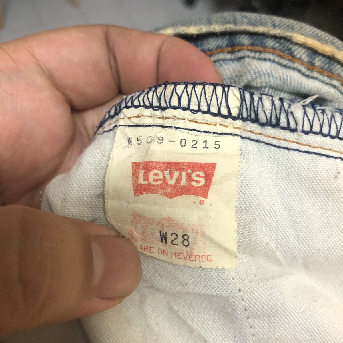 Levi's 509 Levis Blue Distressed ripped Denim Pants #A2102 Size US 28 / EU 44 - 25 Thumbnail